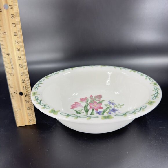 Thomson Pottery Floral Garden Set 2 Different Deep Dish Bowl Ceramic Set Bowls - Picture 5 of 16